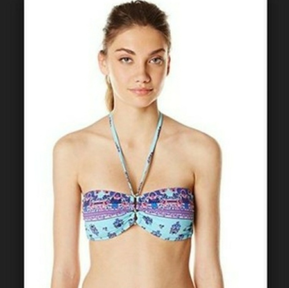 Nanette Lepore Bandeau floral light blue size‎ small
